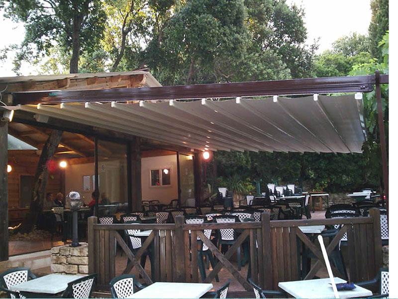 mái xếp quán cafe tại TP Tân An